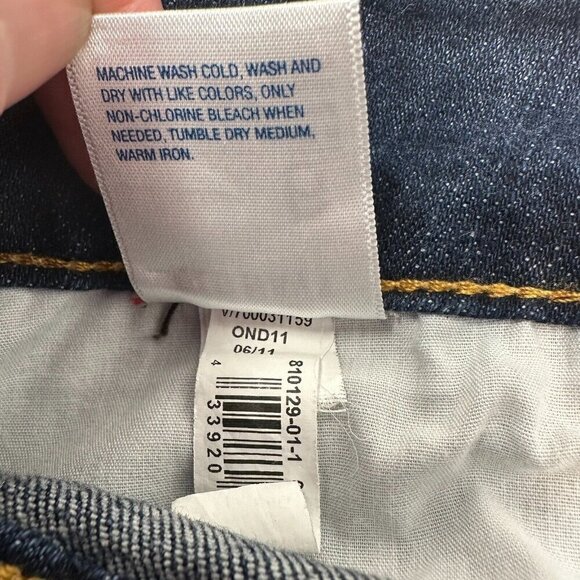 Old Navy Denim Skirt Womens Size 6 Blue Pockets Stretch Casual Office School - Picture 7 of 14